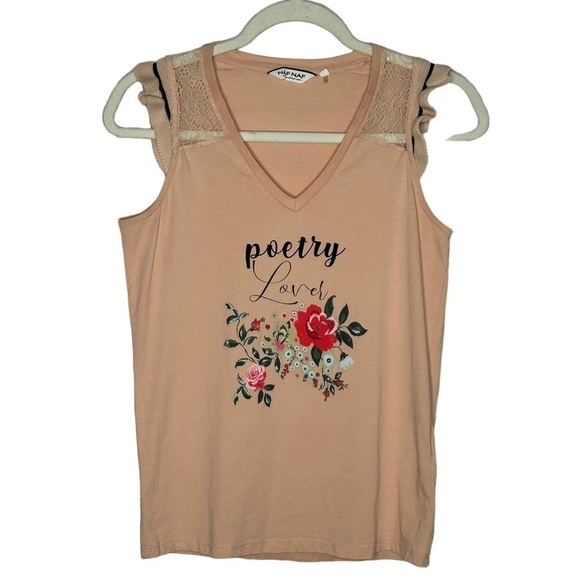 NAF NAF “Poetry Lover” Floral Tank Top - Picture 1 of 11